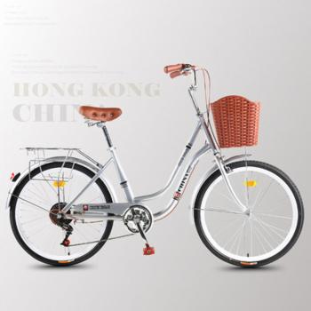 20-24-26 inch ladies bike with basket city bike ladies bike singlespeed 7gears